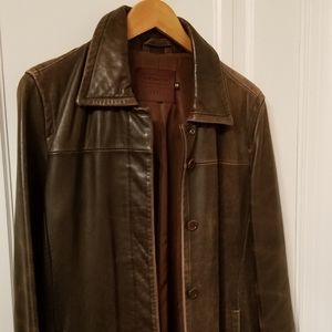 Men's leather jacket by Coach